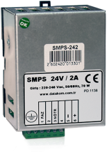 SMPS-242 Din Rail зарядное устройство (24В, 2А монтаж на DIN-рейку)