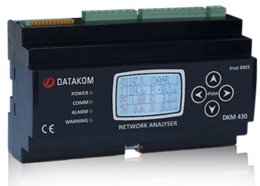 DKM-430 Анализатор сети, 30 входов ТТ, 1.9” LCD, RS-485, USB/Device, 2-вход, 2-выход, GPRS, DC